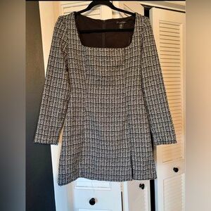 Christian Lacroix Monochrome Long Sleeve Dress